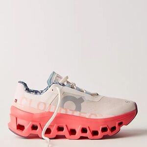 On Running Women's Coral and White Sneakers